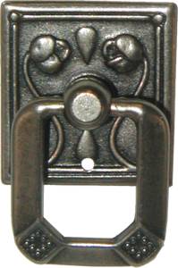 Art Nouveau Single Post Pull - Pewter 